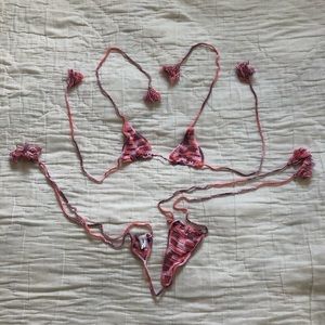 Andi Bagus Pink Scandalous Bikini Set